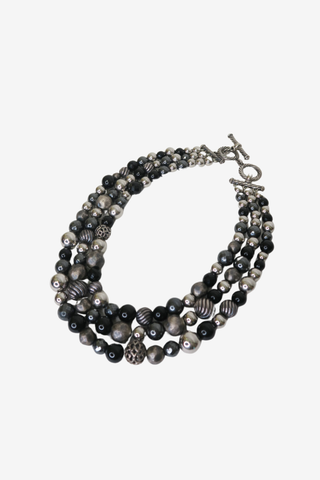 David Yurman Elements Triple Row Necklace - Designer Necklace at The Find Luxury Resale - Vancouver, Canada