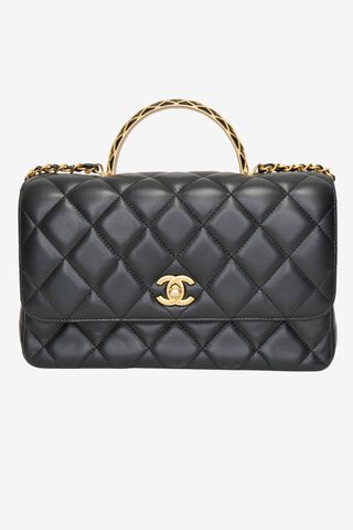 Chanel Quilted Top Handle Bag - Designer Handbags at The Find Luxury Resale - Vancouver, Canada