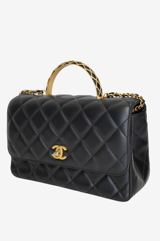 Chanel Quilted Top Handle Bag - Designer Handbags at The Find Luxury Resale - Vancouver, Canada