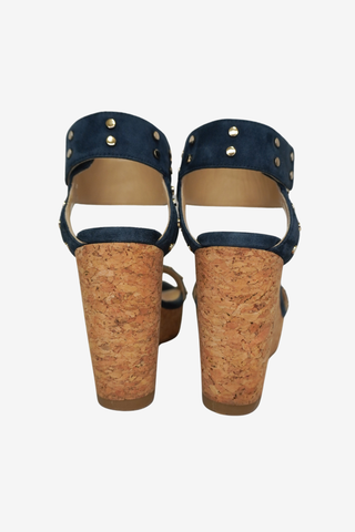 Jimmy Choo Wedge Sandals sz 37 - Designer shoes at The Find Luxury Resale - Vancouver, Canada