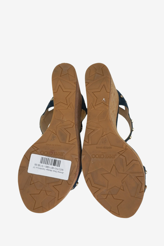 Jimmy Choo Wedge Sandals sz 37 - Designer shoes at The Find Luxury Resale - Vancouver, Canada