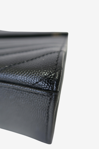 Saint Laurent Chevron Envelope Bag - Designer Handbag at The Find Luxury Resale - Vancouver, Canada