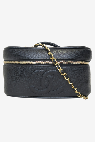 Chanel Timeless Vanity Case w/Strap - Designer handbag at The Find Luxury Resale - Vancouver, Canada