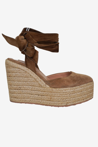 Gianvito Rossi Suede Wedges sz 39 - Designer shoes at The Find Luxury Resale - Vancouver, Canada