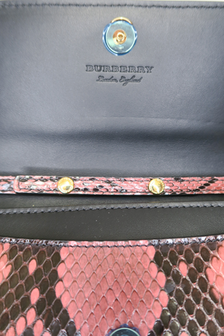 Burberry Python Wallet On Chain - Designer Handbags at The Find Luxury Resale - Vancouver, Canada