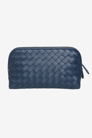 Bottega Veneta Nappa Intrecciato Cosmetic Pouch - Designer Handbags at The Find Luxury Resale - Vancouver, Canada