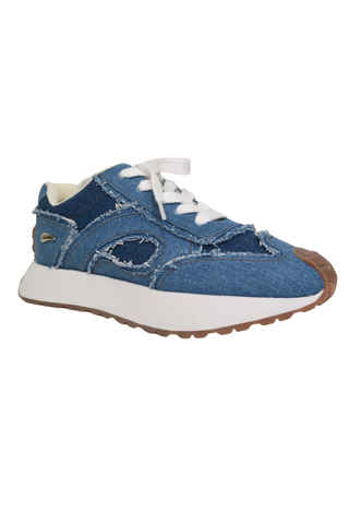 Ajoy Sahu Denim Sneakers sz 38 - Designer Sneakers at The Find Luxury Resale - Vancouver, Canada