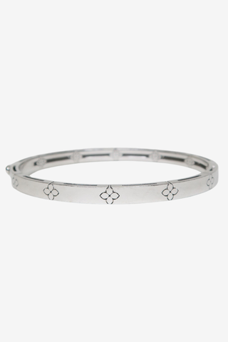 Roberto Coin 18K Diamond Love in Verona Narrow Hinged Bangle