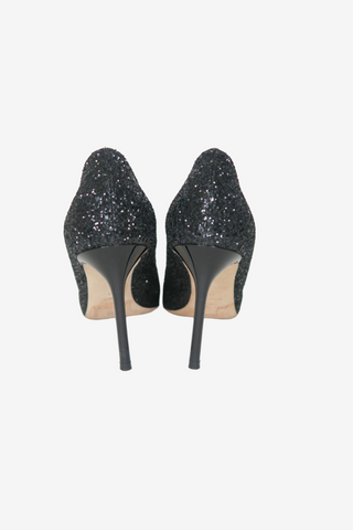 Jimmy Choo Glitter Glitter Accents Pumps sz 41 - Designer shoes at The Find Luxury Resale - Vancouver, Canada