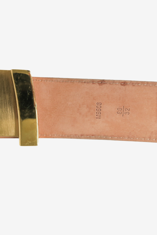 Louis Vuitton Brown Monogram LV Pyramid 40MM Belt - Designer belt at The Find Luxury Resale - Vancouver, Canada
