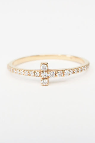 Tiffany & Co. 18K Diamond Wire Band Ring - Designer Rings at The Find Luxury Resale - Vancouver, Canada