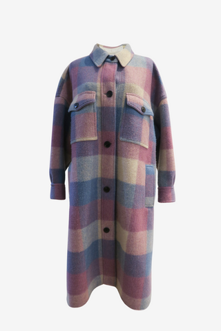 Isabel Marant Plaid Coat Sz 0 - Designer Coat at The Find Luxury Resale - Vancouver, Canada