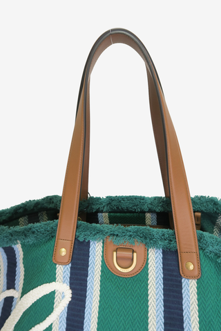 Gucci Logo Embroidered Tote - Designer handbag at The Find Luxury Resale - Vancouver, Canada