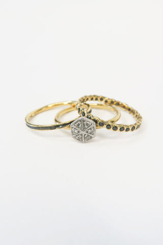 Satomi Kawakita Ring Trio sz 5.5 - Designer Rings at The Find Luxury Resale - Vancouver, Canada