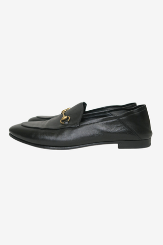 Gucci Horsebit Accent Leather Loafers sz 39.5 - Designer Loafers at The Find Luxury Resale - Vancouver, Canada