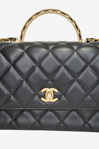 Chanel Quilted Top Handle Bag - Designer Handbags at The Find Luxury Resale - Vancouver, Canada
