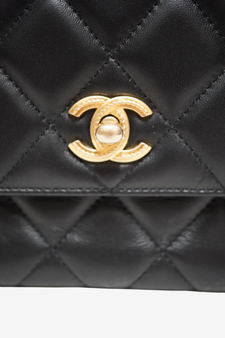 Chanel Quilted Top Handle Bag - Designer Handbags at The Find Luxury Resale - Vancouver, Canada