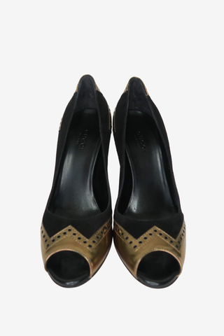 Gucci Open Toe Pumps sz 35 - Designer pumps at The Find Luxury Resale - Vancouver, Canada