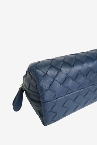 Bottega Veneta Nappa Intrecciato Cosmetic Pouch - Designer Handbags at The Find Luxury Resale - Vancouver, Canada