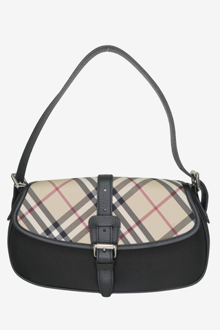 Burberry Nylon Check Shoulder Bag - Designer Handbags at The Find Luxury Resale - Vancouver, Canada