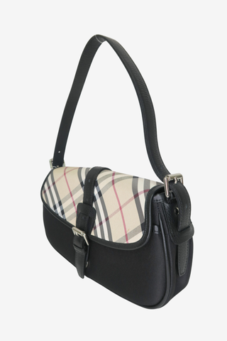 Burberry Nylon Check Shoulder Bag - Designer Handbags at The Find Luxury Resale - Vancouver, Canada