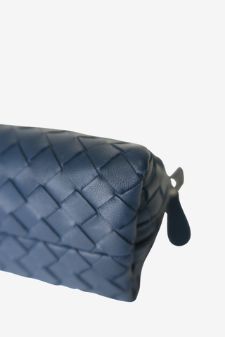 Bottega Veneta Nappa Intrecciato Cosmetic Pouch - Designer Handbags at The Find Luxury Resale - Vancouver, Canada