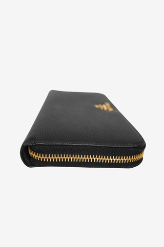 Prada Saffiano Leather Zip Wallet - Designer Accessories at The Find Luxury Resale - Vancouver, Canada