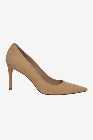 Stuart Weitzman Suede Pointed Toe Pumps sz 8 - Designer pumps at The Find Luxury Resale - Vancouver, Canada