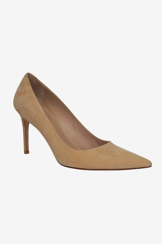 Stuart Weitzman Suede Pointed Toe Pumps sz 8 - Designer pumps at The Find Luxury Resale - Vancouver, Canada