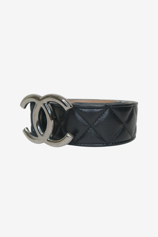 Chanel Interlocking CC Logo Waist Belt sz 90 - Designer belt at The Find Luxury Resale - Vancouver, Canada