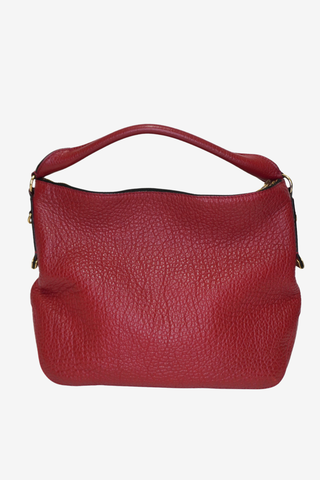 Burberry Red Leather Hobo Bag