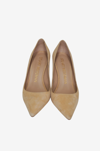 Stuart Weitzman Suede Pointed Toe Pumps sz 8 - Designer pumps at The Find Luxury Resale - Vancouver, Canada