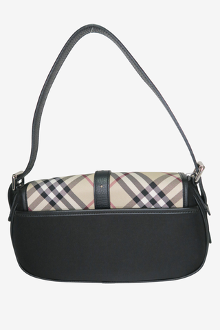 Burberry Nylon Check Shoulder Bag - Designer Handbags at The Find Luxury Resale - Vancouver, Canada