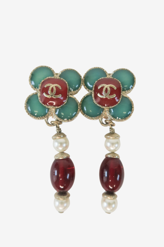 Chanel Vintage Clip-On Earrings - Designer Earrings at The Find Luxury Resale - Vancouver, Canada