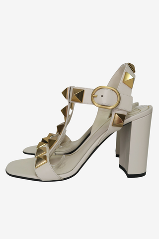Valentino White Sandals sz 39.5 - Designer heels at The Find Luxury Resale - Vancouver, Canada