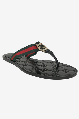 Gucci GG Flip Flops sz 35 - Designer shoes at The Find Luxury Resale - Vancouver, Canada