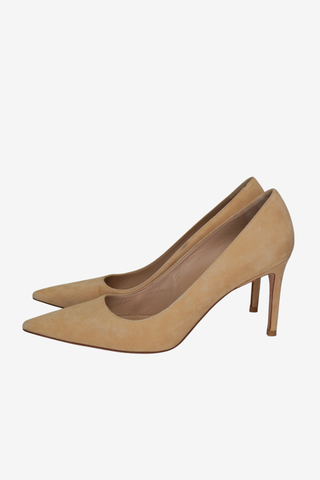 Stuart Weitzman Suede Pointed Toe Pumps sz 8 - Designer pumps at The Find Luxury Resale - Vancouver, Canada