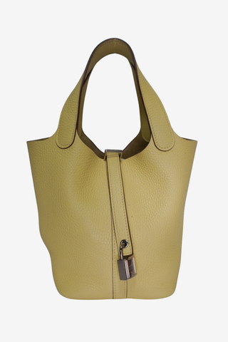 Hermes Yellow Picotin 18