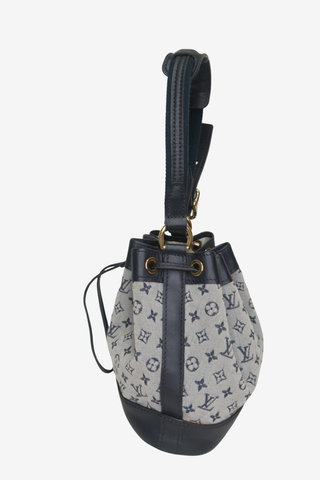 Louis Vuitton Blue Monogram Mini Lin Noelie Bag - Designer Handbags at The Find Luxury Resale - Vancouver, Canada