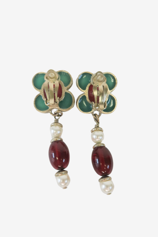 Chanel Vintage Clip-On Earrings - Designer Earrings at The Find Luxury Resale - Vancouver, Canada