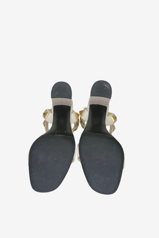 Valentino White Sandals sz 39.5 - Designer heels at The Find Luxury Resale - Vancouver, Canada