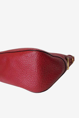 Burberry Red Leather Hobo Bag