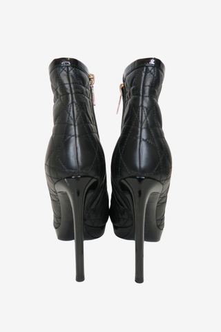 Christian Dior Cannage Ankle Boots Sz 36 - Designer shoes at The Find Luxury Resale - Vancouver, Canada