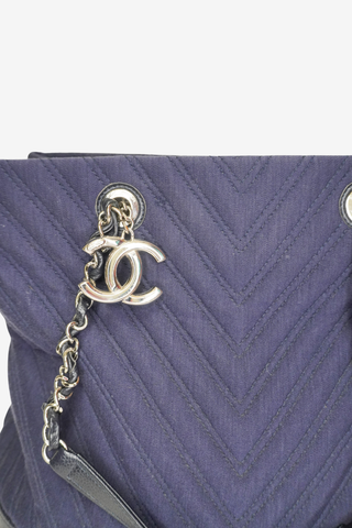 Chanel Chevron Shopper Tote Bag