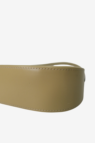 Salvatore Ferregamo Beige Leather Shoulder Bag - Designer handbag at The Find Luxury Resale - Vancouver, Canada