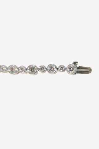 Tiffany & Co. Platinum 3.60ctw Diamond Jazz Tennis Bracelet - Designer Bracelet at The Find Luxury Resale - Vancouver, Canada