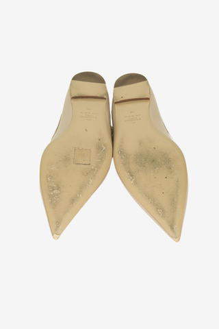 Valentino Rockstud Accents Leather Ballet Flats sz 40 - Designer Flats at The Find Luxury Resale - Vancouver, Canada