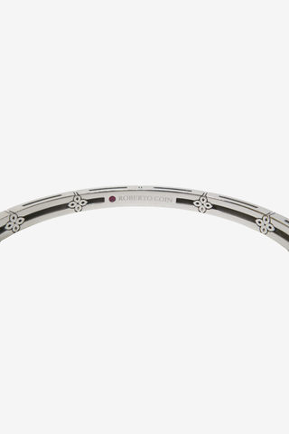 Roberto Coin 18K Diamond Love in Verona Narrow Hinged Bangle