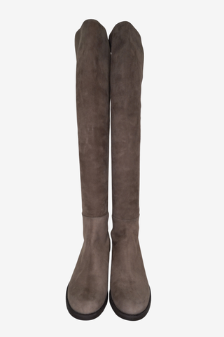 Stuart Weitzman 50/50 Grey Boots sz 5