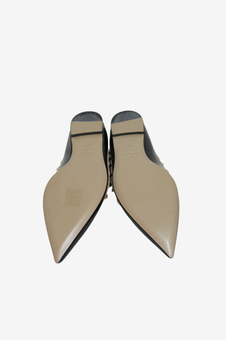 Valentino Rockstud Black Patent Flats sz 37.5